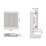 Flomasta 700mm x 800mm 2960BTU White Type 11 Convector Radiator