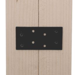 Magnodur Nailing Plates Black 80mm x 40mm x 2mm 10 Pack