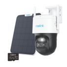 Reolink G770 TrackMix  Solar-Powered White Wireless 4K Outdoor Round Security Camera