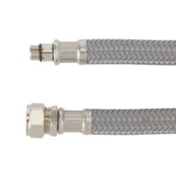 Flomasta Straight Flexible Hose M12 x 15mm x 300mm 2 Pack