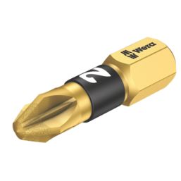 Wera Bit-Check 7 PZ Diamond 1 1/4" Hex Shank PZ Bit Set 7 Pieces