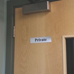 Essentials Private Sign 50mm x 200mm