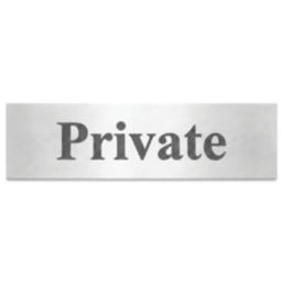 Essentials Private Sign 50mm x 200mm