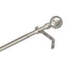 Renaissance Brushed Nickel Curtain Pole 19/16mm x 120-210cm