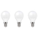LAP  E14 Mini Globe LED Light Bulb  250lm 2.2W 3 Pack
