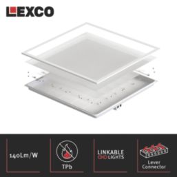 Lexco Sarin Square 595mm x 595mm LED TP(b) Panel Light White 26W 3600lm