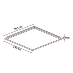 Lexco Sarin Square 595mm x 595mm LED TP(b) Panel Light White 26W 3600lm