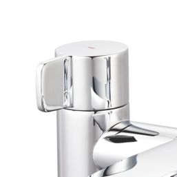 Swirl Caldew Chrome 120mm Deck Mounted Lever 2 Tap Holes Bath Mixer Tap