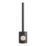 Swirl Caldew Toilet Brush & Holder Black