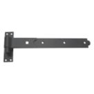 Smith & Locke Black Powder-Coated Straight Gate Hinge Hook & Band 165mm x 460mm x 51.5mm