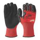 Milwaukee Impact Cut Level 3 Gloves Red/Black Medium