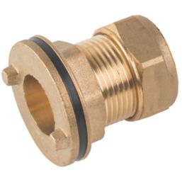 Midbrass  Brass Compression Tank Connector 1"