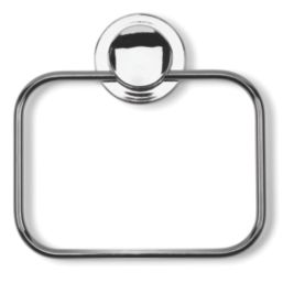 Croydex  Stick 'N' Lock Towel Ring Chrome
