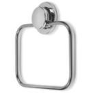 Croydex  Stick 'N' Lock Towel Ring Chrome