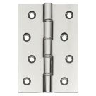 Polished Chrome  Double Phosphor Bronze Washered Butt Hinges 101mm x 67mm 2 Pack