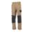 Site Coppell Work Trousers Tan/Black 40" W 32" L