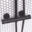 ETAL Siena Rear-Fed Exposed Matt Black Thermostatic Mixer Shower