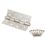 Smith & Locke  Satin Stainless Steel Grade 7 Fire Rated Washered Hinges 102mm x 67mm 2 Pack