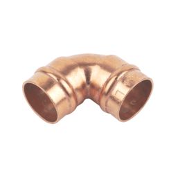Flomasta  Copper Solder Ring Equal 90° Elbows 15mm 10 Pack