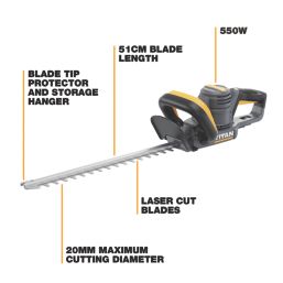 Titan TTB1178GHT 50cm 550W 220-240V Corded  Hedge Trimmer