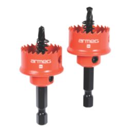 Armeg Acceler8 Hex Shank Sheet Steel Holesaws 25mm 2 Pack