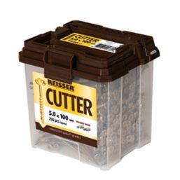 Reisser Cutter Tub PZ Countersunk  High Performance Woodscrews 5mm x 100mm 250 Pack