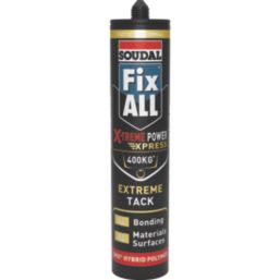 Soudal Fix All X-treme Power Express Solvent-Free Hybrid Polymer Adhesive White 280ml