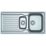 Franke Antea 1.5 Bowl Stainless Steel Reversible Inset Sink & Drainer  1000mm x 500mm