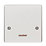 Crabtree Capital 45A Unswitched Cooker Outlet Plate  White