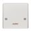 Crabtree Capital 45A Unswitched Cooker Outlet Plate  White