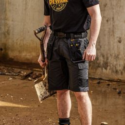 DEWALT Cheverley Stretch Work Shorts Grey 34" W