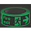 Nite-Glo Fire Exit Right Tape Green & White 10m x 40mm