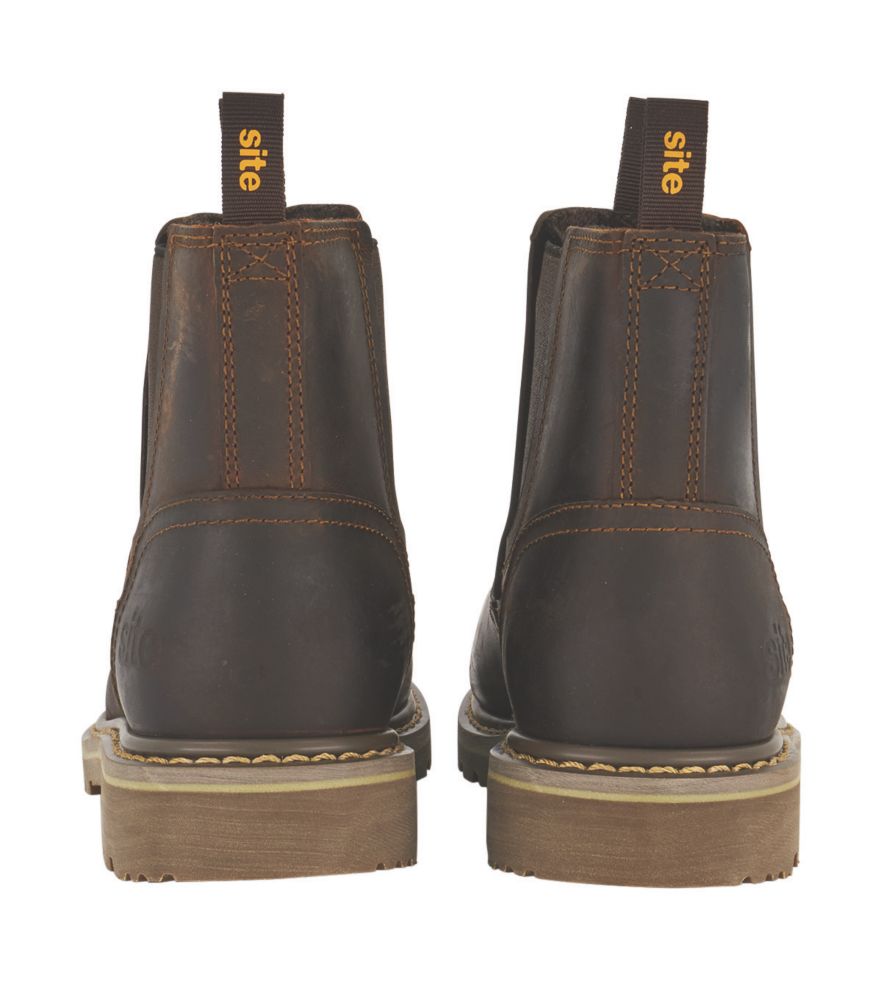 Site Mudguard Size 5 Womens Brown Steel Toe Cap Safety Dealer Boots Screwfix