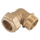 Midbrass  Brass Compression Equal 90° Male Iron Elbow 3/4" x 3/4"