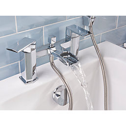 Bristan Elegance Waterfall Deck-Mounted  Bath Shower Mixer Chrome