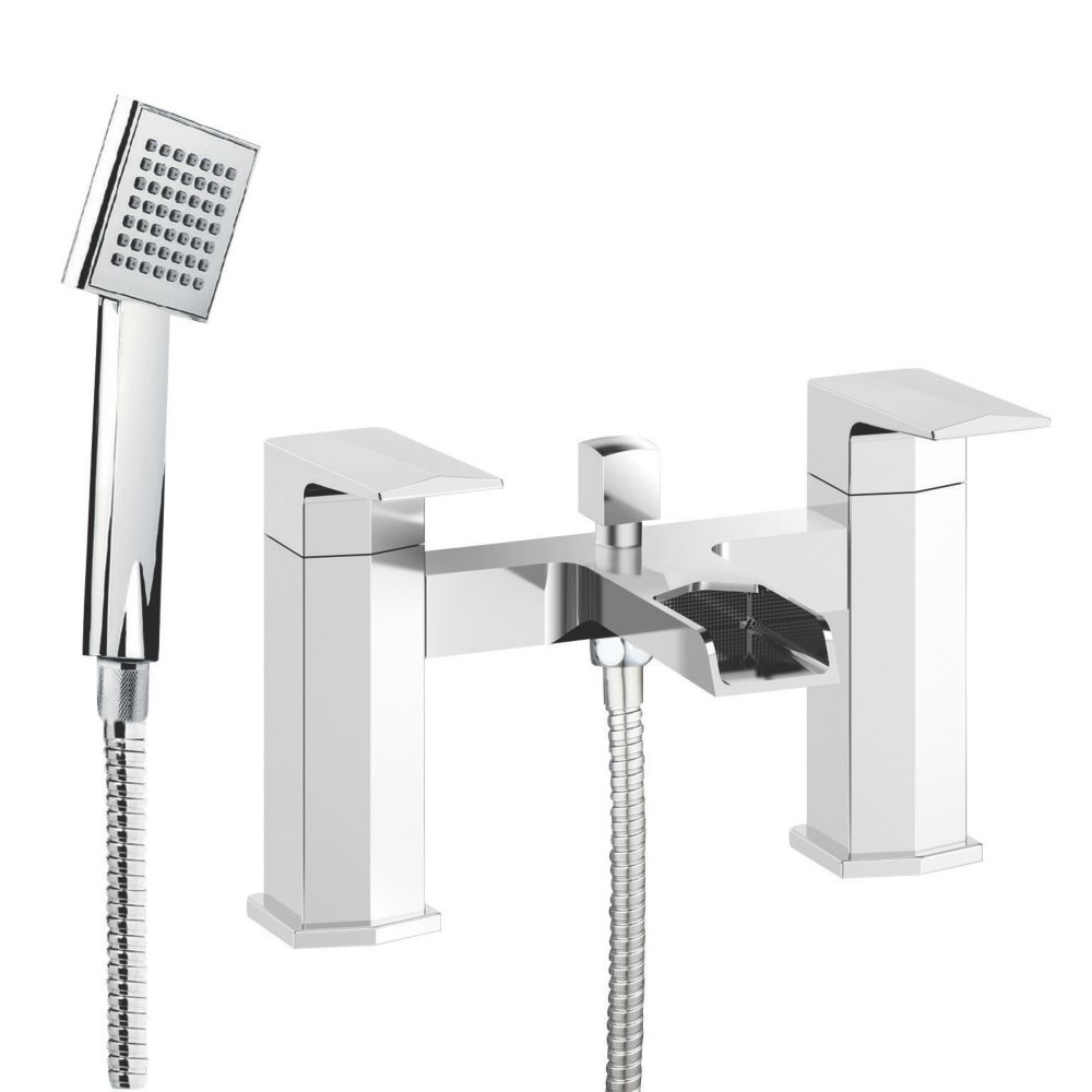 Bristan Elegance Waterfall Deck-Mounted Bath Shower Mixer | Bath Taps ...