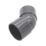 FloPlast Solvent Weld Waste Bend 135° Anthracite Grey 32mm 5 Pack