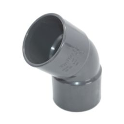 FloPlast Solvent Weld Waste Bend 135° Anthracite Grey 32mm 5 Pack