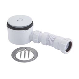 McAlpine 90mm Gloss White Shower Trap