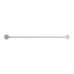 Swirl Caldew Bathroom Double Towel Rail Chrome 650mm x 133mm x 50mm