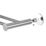 Swirl Caldew Bathroom Double Towel Rail Chrome 650mm x 133mm x 50mm