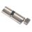 Smith & Locke Fire Rated 1 Star Thumbturn 6-Pin Euro Cylinder Lock 45-50 (95mm) Polished Nickel