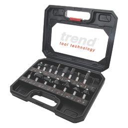 Trend 1/2" Shank Router Cutter Starter Set 15 Pcs