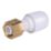 Hep2O  Plastic Push-Fit Straight Tap Connector 15mm x 3/4"