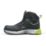 Solid Gear Sonar Mid Size 10  Black / Green Water-Resistant  Safety Boots