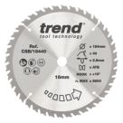 Trend CSB/18440 Wood Circular Saw Blade 184mm x 16mm 40T
