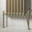 ETAL Enzo Radiator Pipe Covers and Collars Set  Brushed Brass 16mm x 200mm 4 Pieces