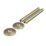 ETAL Enzo Radiator Pipe Covers and Collars Set  Brushed Brass 16mm x 200mm 4 Pieces