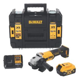 DEWALT DCG407P1T-GB 18V 1 x 5.0Ah Li-Ion XR 5" Brushless Cordless Angle Grinder