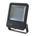 Brackenheath Rex Outdoor LED Industrial Floodlight With Photocell Black 300W 27,000lm